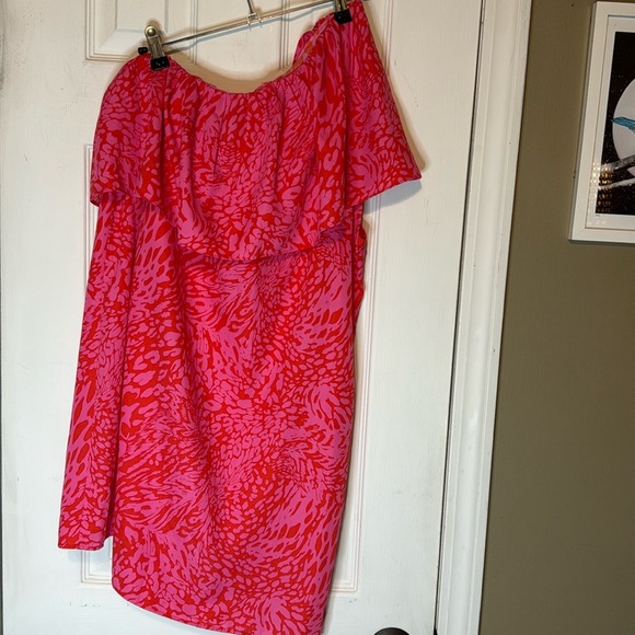 VICI One Shoulder Mini Dress Cheetah Animal Print Dress Size X-Large - Picture 1 of 10